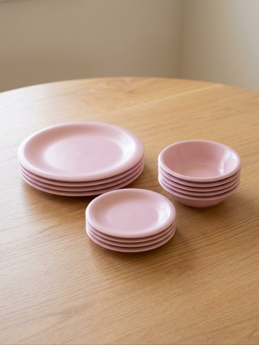 Vintage Candy Pink Ceramic Dinnerware, "Extravaganza" collection, Made in Japan.